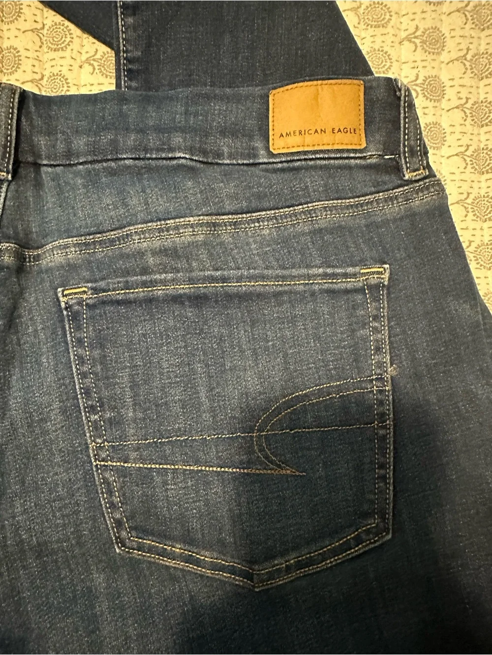 American Eagle Outfitters Women's Dark Blue Boot Cut Jeans - Picture 5 of 8